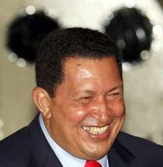Hugo Chávez, tirano de Venezuela y líder de la corrupción nacional.
